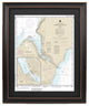 Framed Nautical Chart, Sturgeon Bay, Wisconsin, 18x24