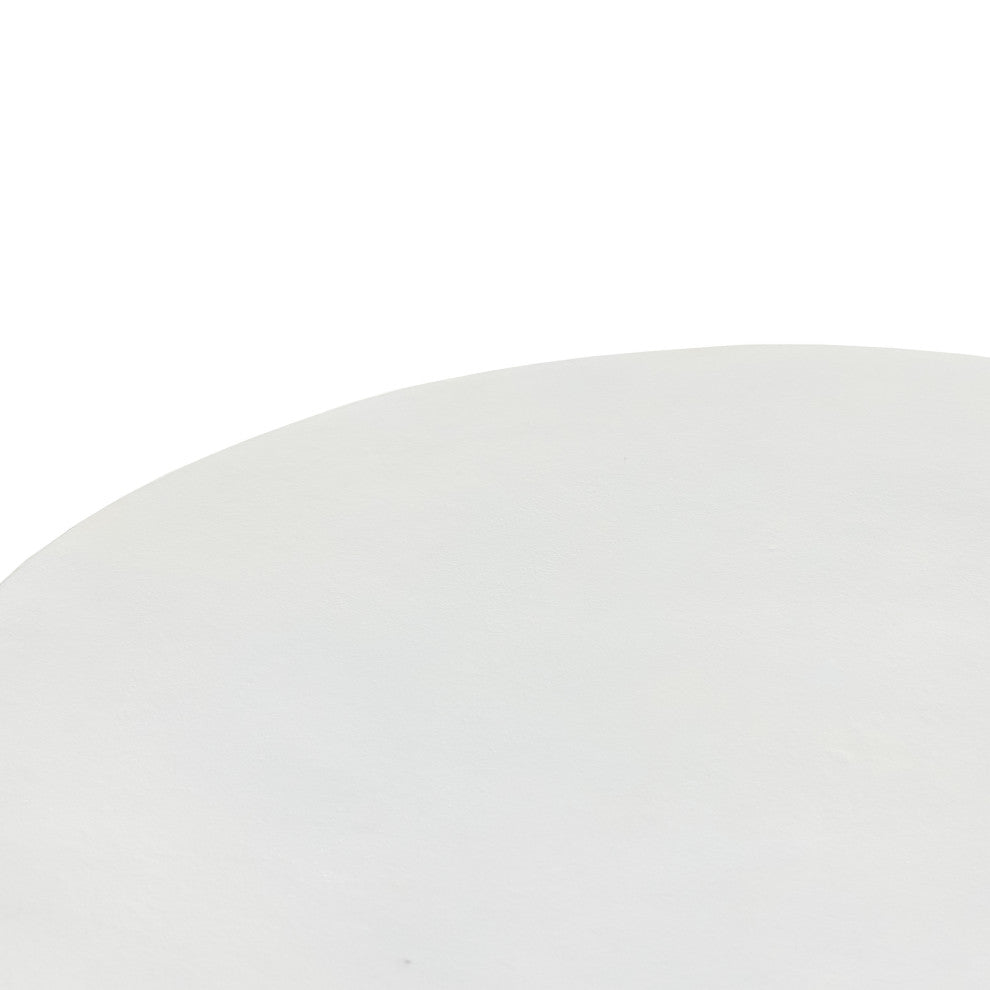 Basil Outdoor Coffee Table-Matte White