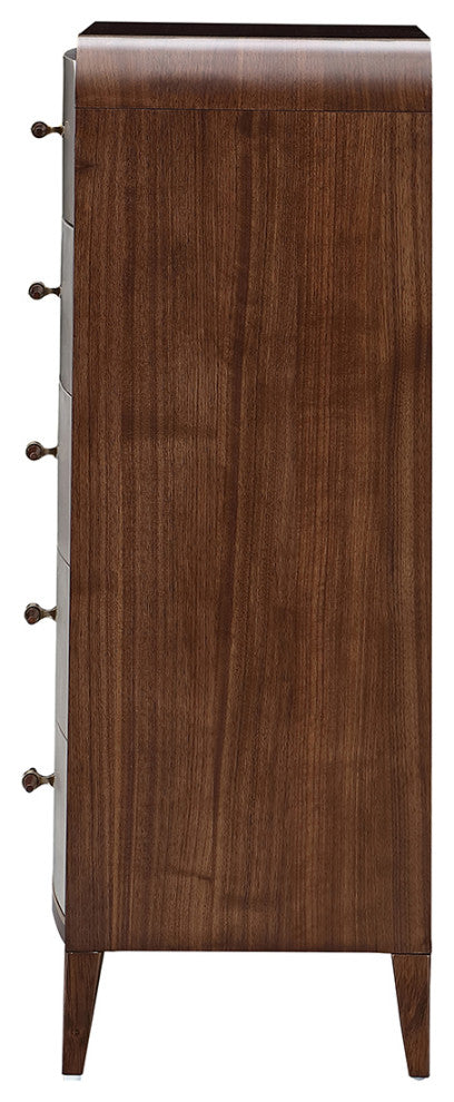 Houston 5-Drawer Chest, Walnut