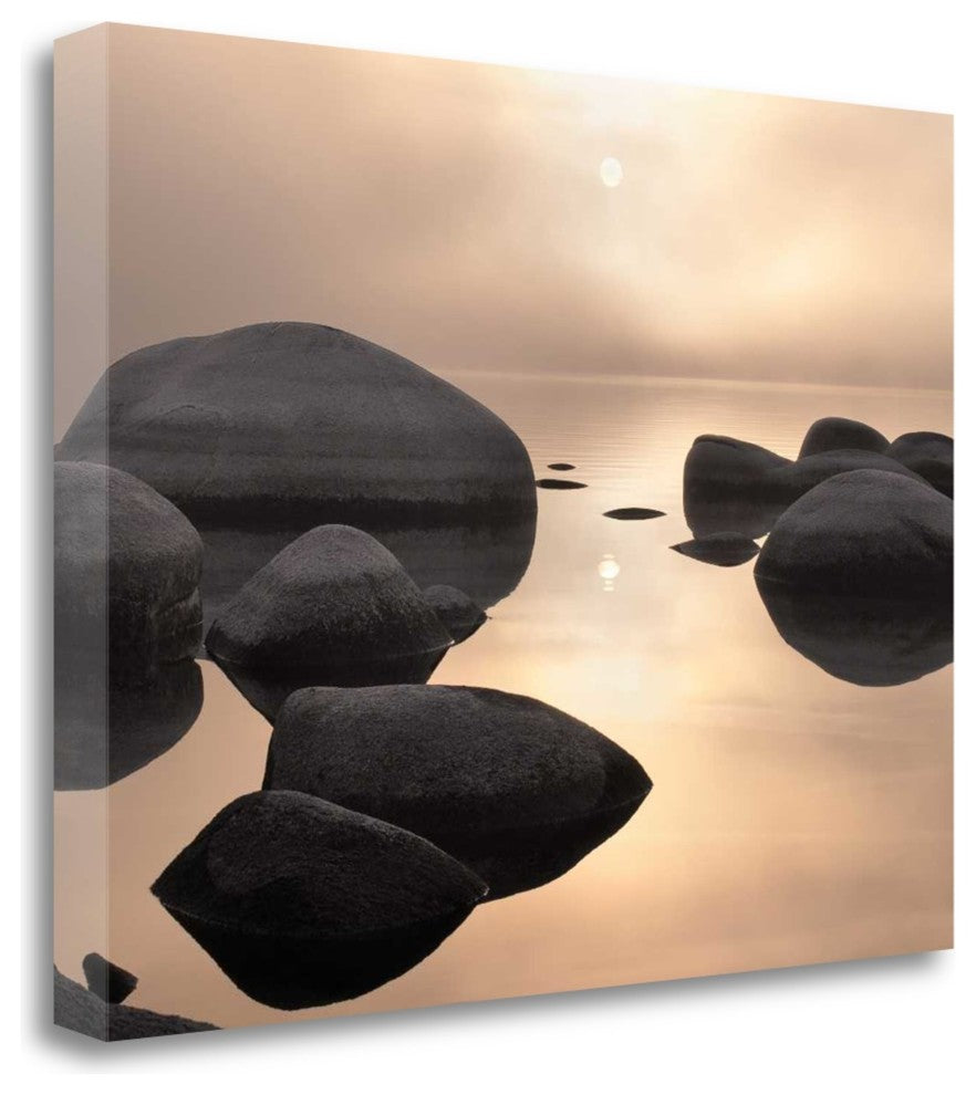 "Silver And Gold" By Elizabeth Carmel, Giclee Print on Gallery Wrap Canvas