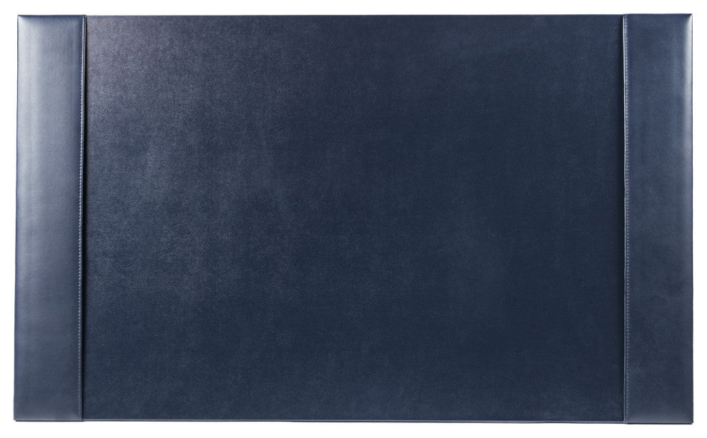 Navy Blue Bonded Leather 30x18 Desk Pad
