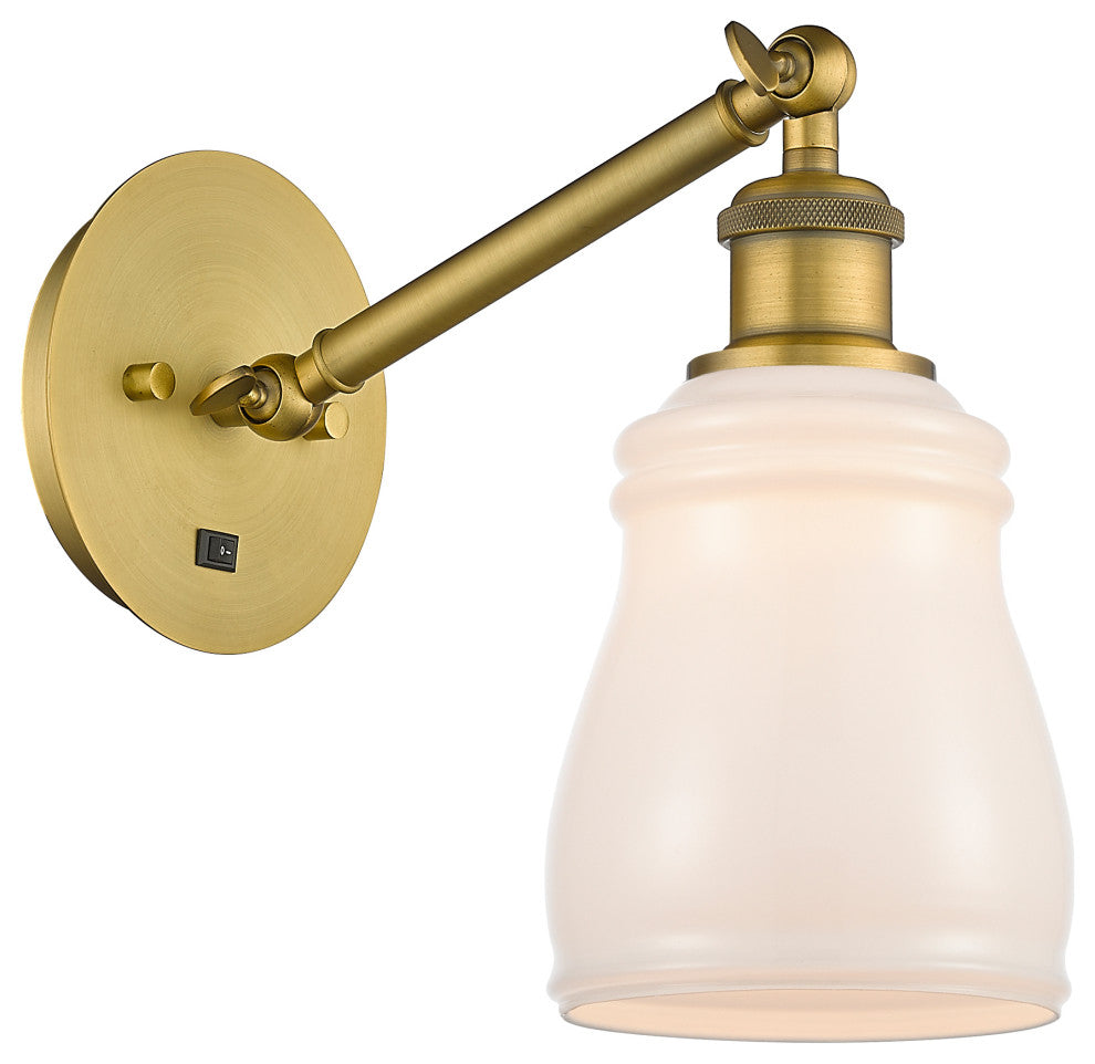 Innovations 317-1W-BB-G391 1-Light Sconce, Brushed Brass