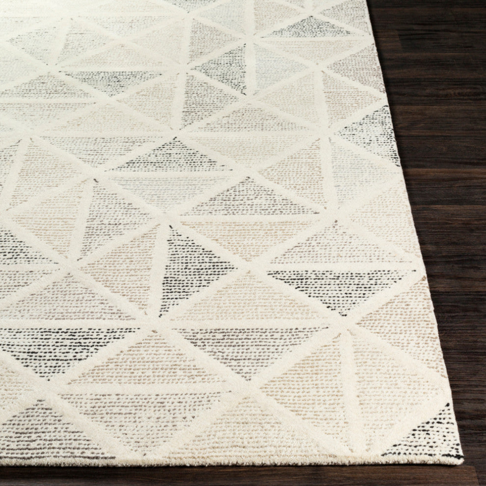Surya Melody MDY-2004 Modern Area Rug, Black, 10' x 14' Rectangle