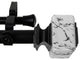 Brielle 1" Diameter Double Curtain Rod, Black, 160-240"