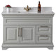 Romana Collection 48" Bathroom Vanity With Sink, Mirror, Countertop, Gray
