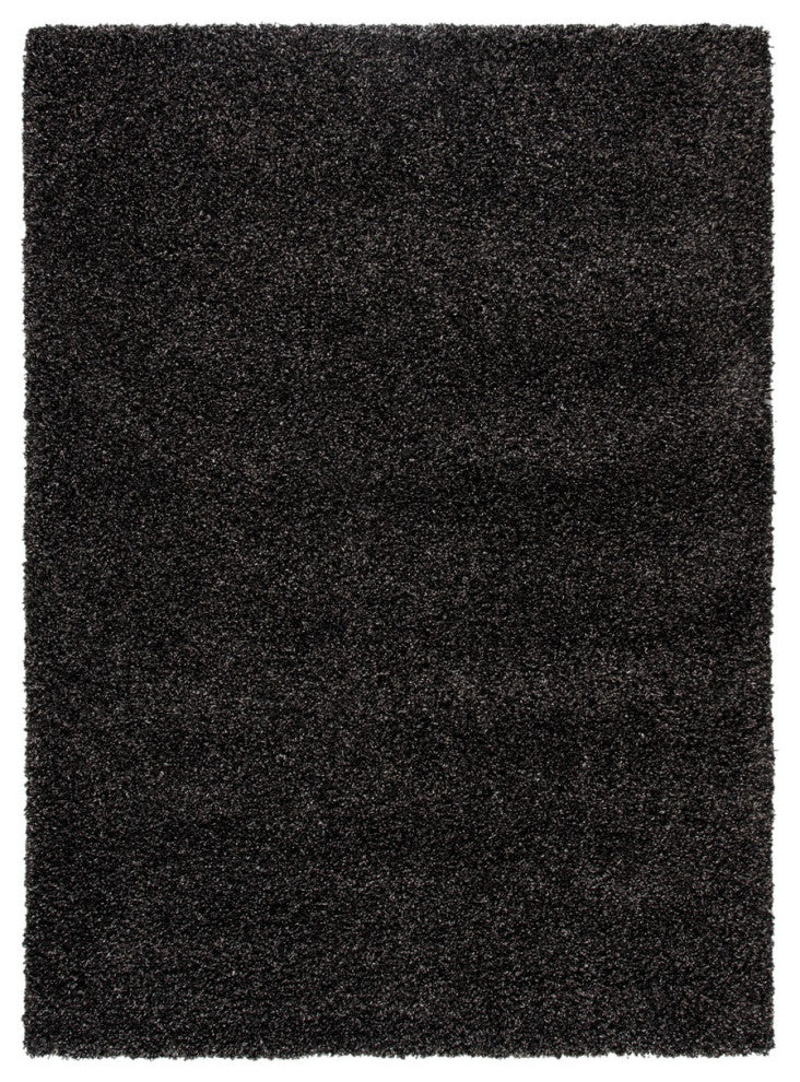Safavieh Evolution Shag Area Rug, EVO520, Charcoal, 6'7"x6'7" Square