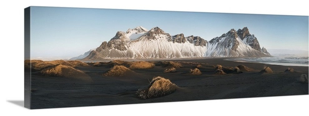 "Stokksnes Panoramics" Wrapped Canvas Art Print, 48"x16"x1.5"