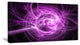 "Wisps of Smoke Purple in Black" Abstract Digital Art Canvas Print