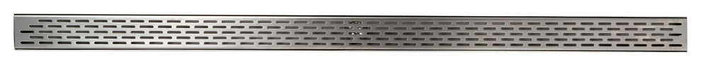 ALFI brand ABLD59C-BSS 59" Brushed Stainless  Linear Shower Drain + Groove Hole