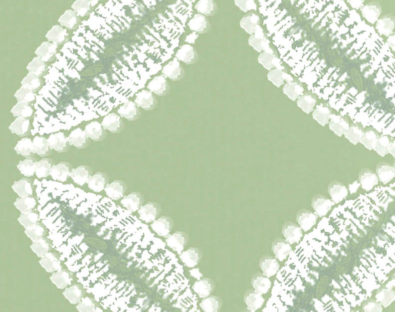 Tidepool, Geometric Print Hand Towel, Green