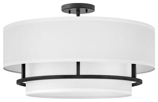 Graham Large Semi-Flush Mount in Black
