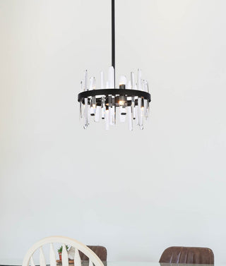 Modern Black 8-Light Pendant