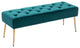 Button Tufts Bedroom Bench, Atrovirens-Velvet