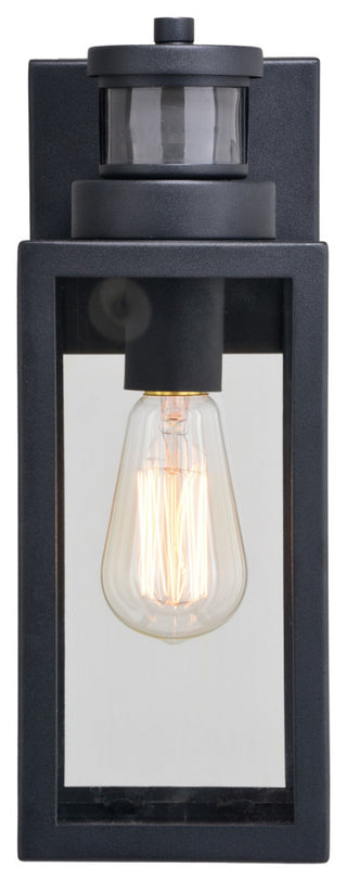 Lombard 4.75-in. 1 Light Black Motion Sensor Dusk to Dawn Outdoor Wall Lantern