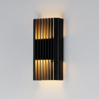 ET2 E30114 Rampart 12" Tall LED Outdoor Wall Sconce - Black