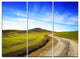 "Rural Road and Olive Trees Uphill" Wall Art, 3 Panels, 36"x28"