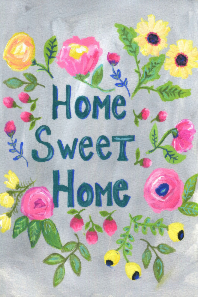 "Home Sweet Home" Painting Print on Wrapped Canvas