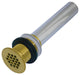 Fauceture Grid Drain without Overflow, Brushed Brass
