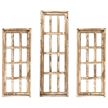 Shabby Hills Farmhouse Wall Decor Window Set 3
