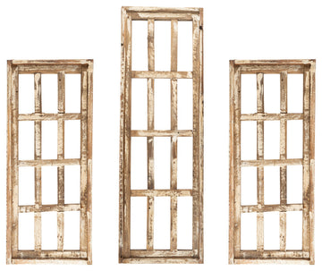 Shabby Hills Farmhouse Wall Decor Window Set 3