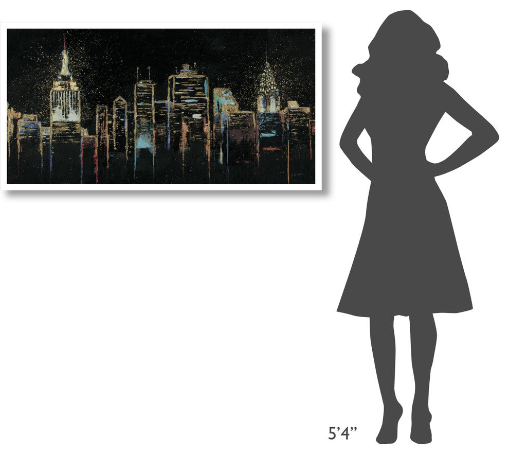 "Cityscape" Digital Paper Print by James Wiens, 50"x26"
