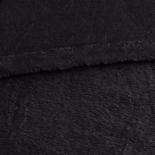 Intelligent Design Microlight Plush Oversized Blanket, Black