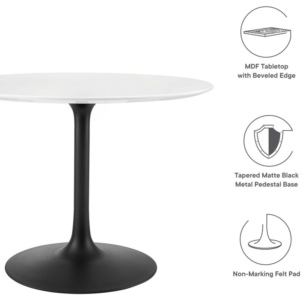 Lippa 40" Round Wood Dining Table