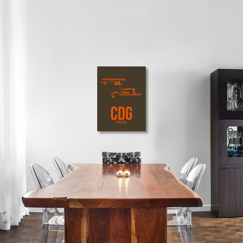 "CDG Paris Poster 3" Fine Art Print