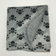 Baby Jade Gray Skull Minky Blanket