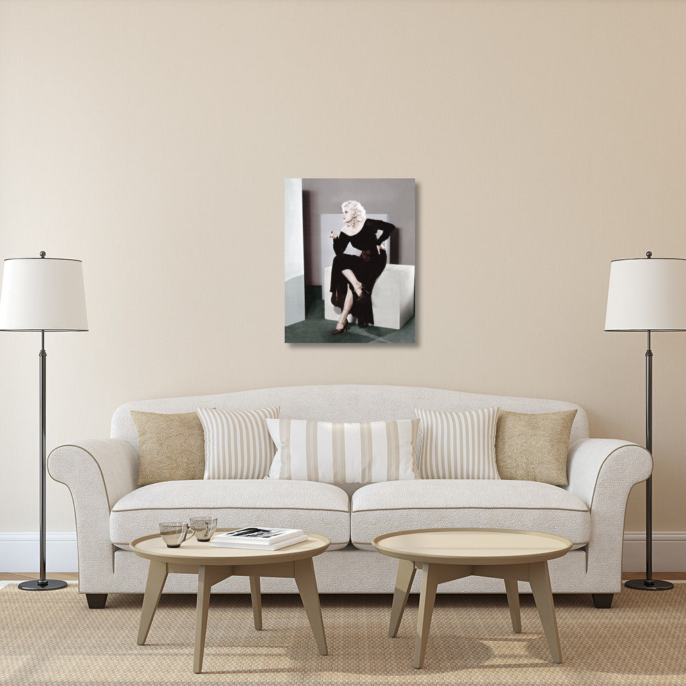 "Jean Harlow" Stretched Canvas Giclee by Hollywood Photo Archive, 28x36"