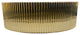 CastelloUSA Cowrie Tempered Glass Crystal Round Bathroom Vessel Sink, Gold, 16"