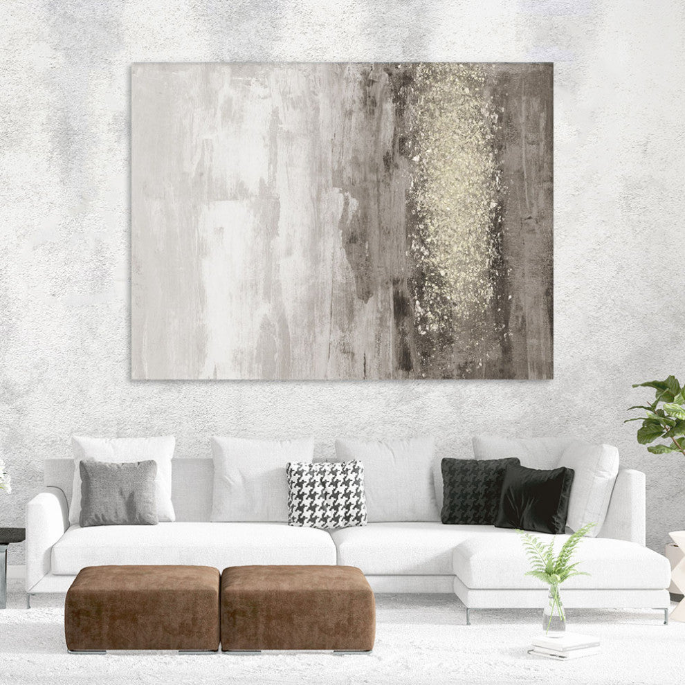 "Glitter Rain I" Fine Art Giant Canvas Print, 54"x72"