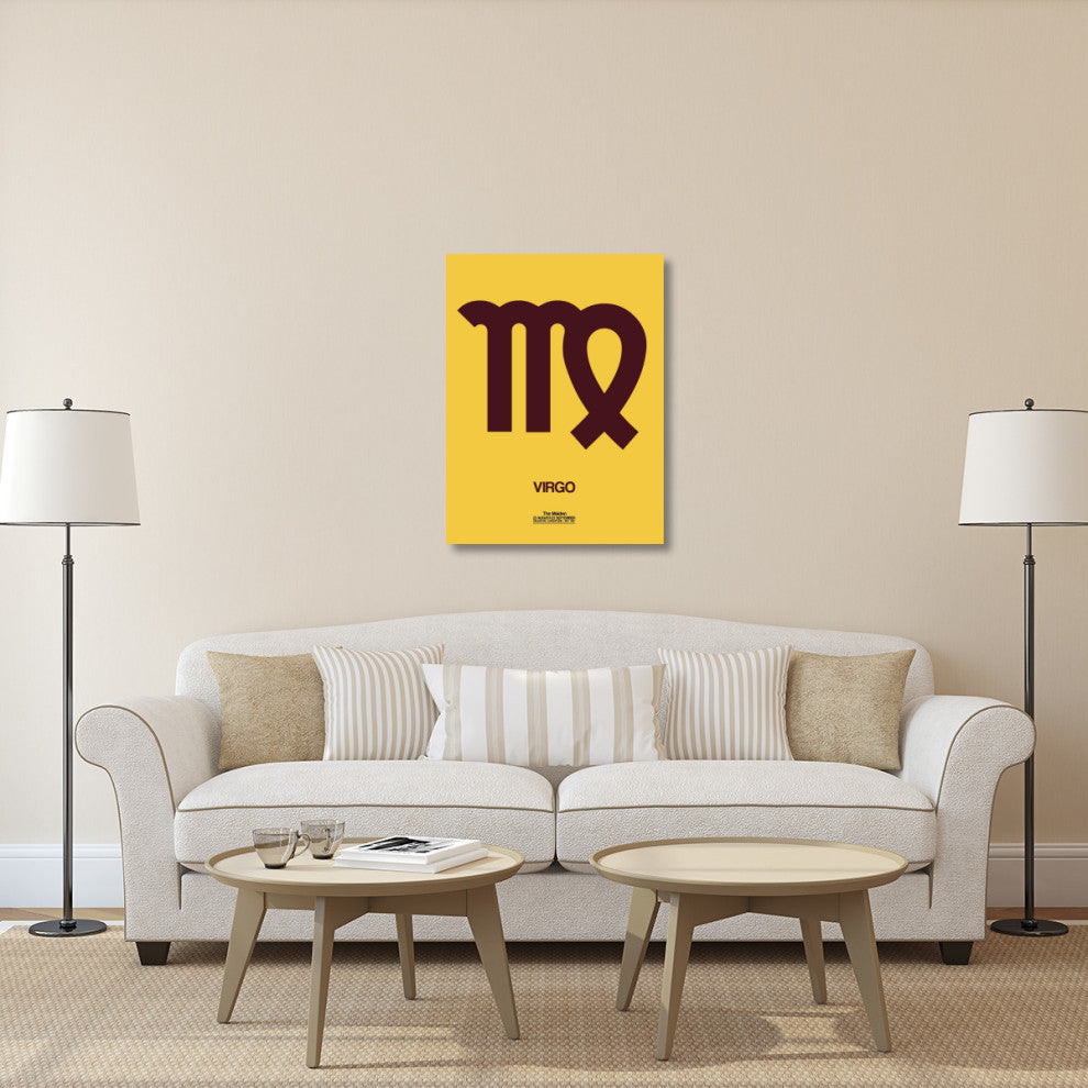 "Virgo Zodiac Sign Brown" Fine Art Print