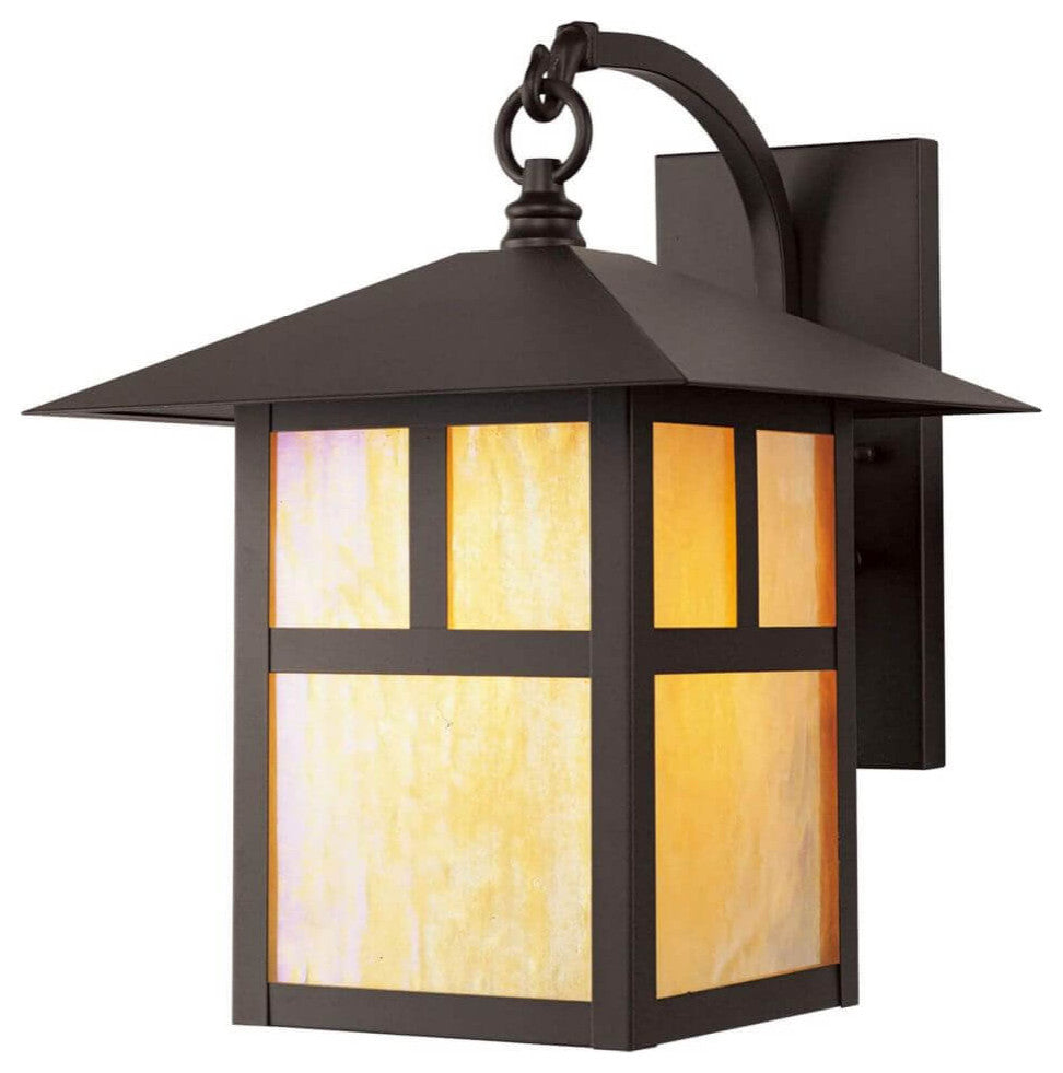 Livex Montclair Mission 1 Light 14" Tall Outdoor Wall Lantern, Bronze