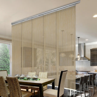 Aldi 5-Panel Track Extendable Vertical Blinds 58-110"W