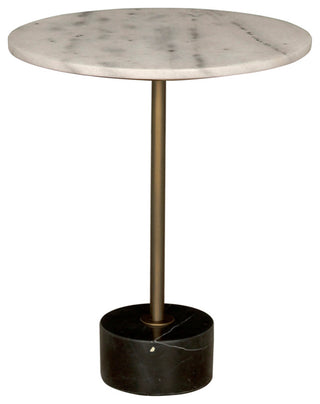 Santosha Side Table With Stone Top