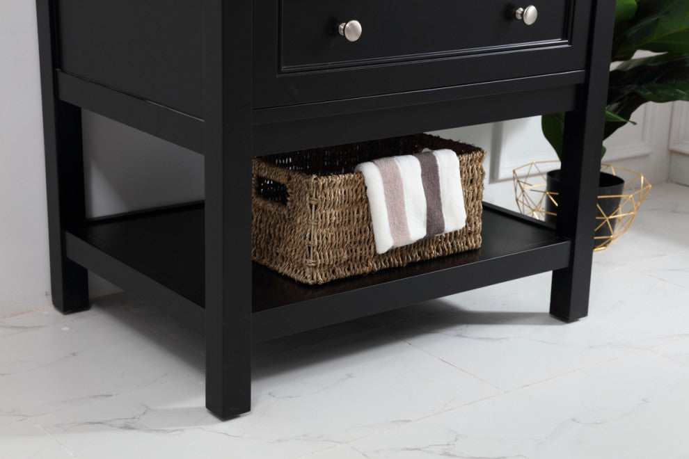 Matilda 30" Single Bathroom Vanity Set, Black