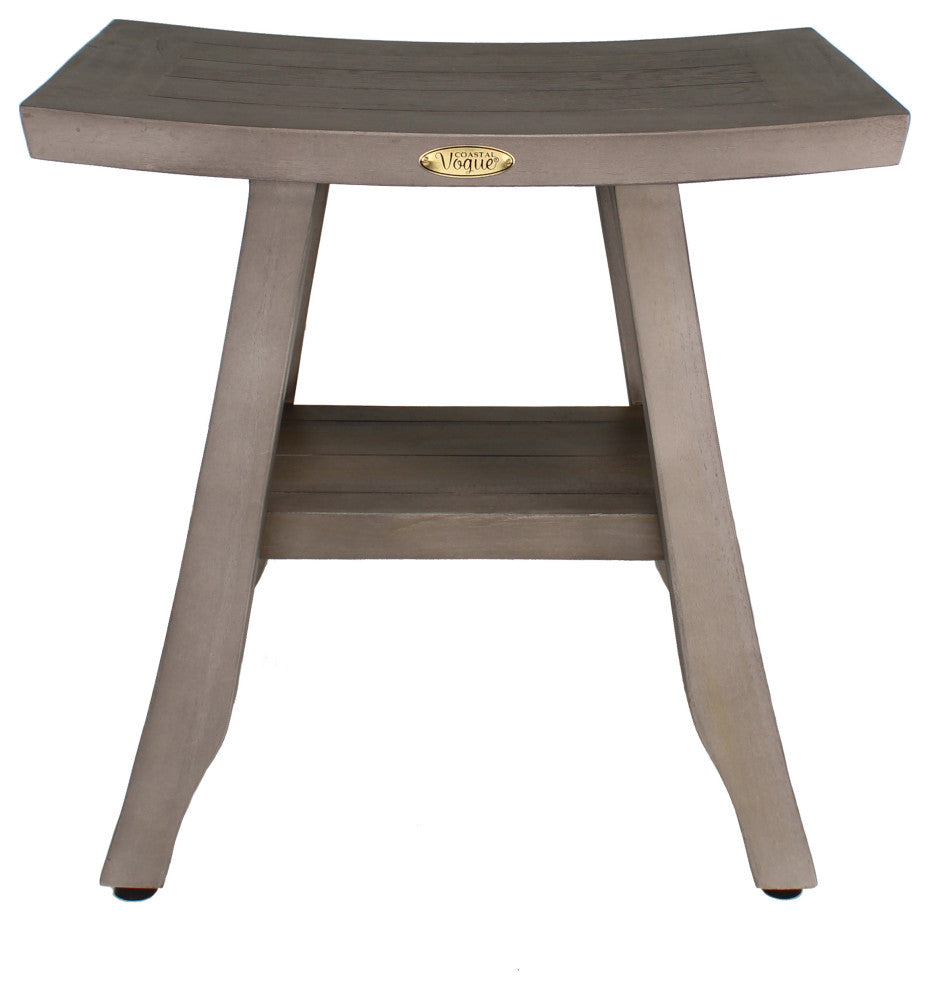 CoastalVogue Satori 18" Wide ShowerBench GR167, Gray