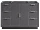 Avanity Austen 48" Vanity Only, Twilight Gray With Brushed Silver Hardware
