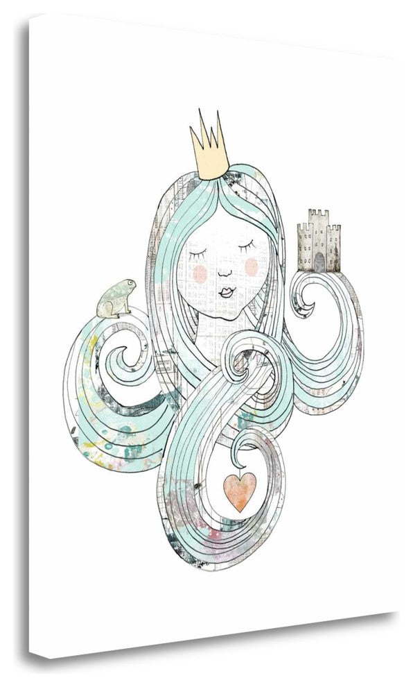 "Princess" By Sarah Ogren, Giclee Print on Gallery Wrap Canvas, Ready to Hang
