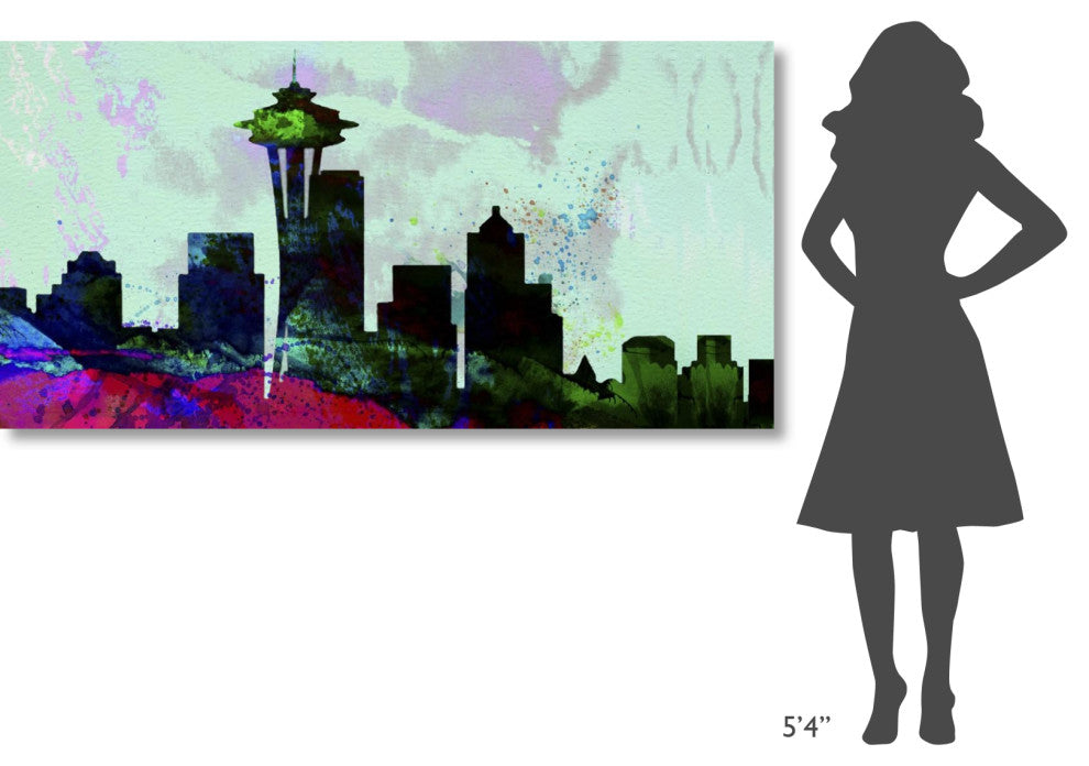 "Seattle City Skyline" Fine Art Print