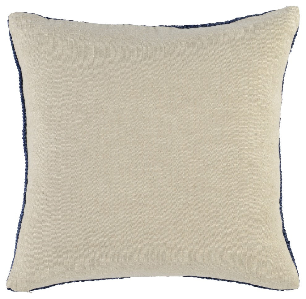 Marcie Knitted 22" Throw Pillow by Kosas Home, Indigo