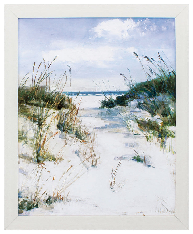 25" X 31" White Frame Dune View