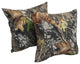 17" Jacquard Throw Pillows With Inserts, Set of 2, All Weather Alpine