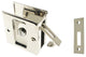 Genuine Solid Brass Pocket Privacy Pull, Bright Nickel