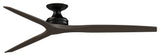 Fanimation Spitfire DC-KIT-72-F Spitfire DC 72" 3 Blade Indoor / - Black / Dark
