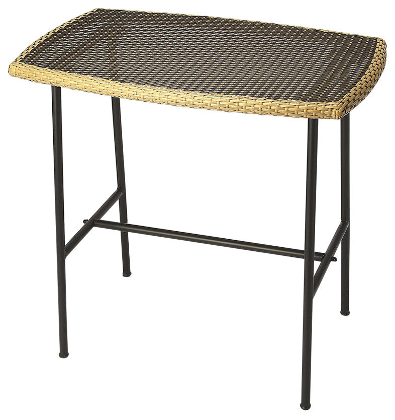 Freeport Rattan and Iron Pub Table