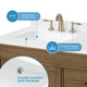 OVE Decors Salisbury 60 in. Double Sink Bathroom Vanity in Almond Latte