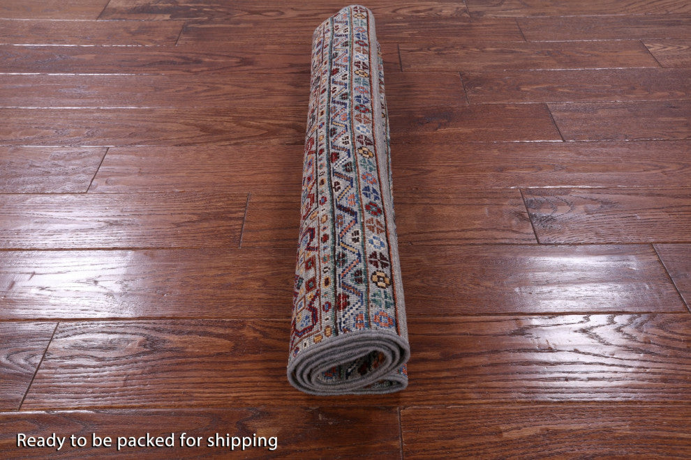 2' 8" X 4' 1" Handmade Khorjin Super Kazak Rug Q11254