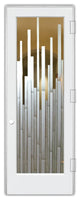 Interior Prehung Door or Interior Slab Door - Mosaics - Primed - 24" x 96" -...